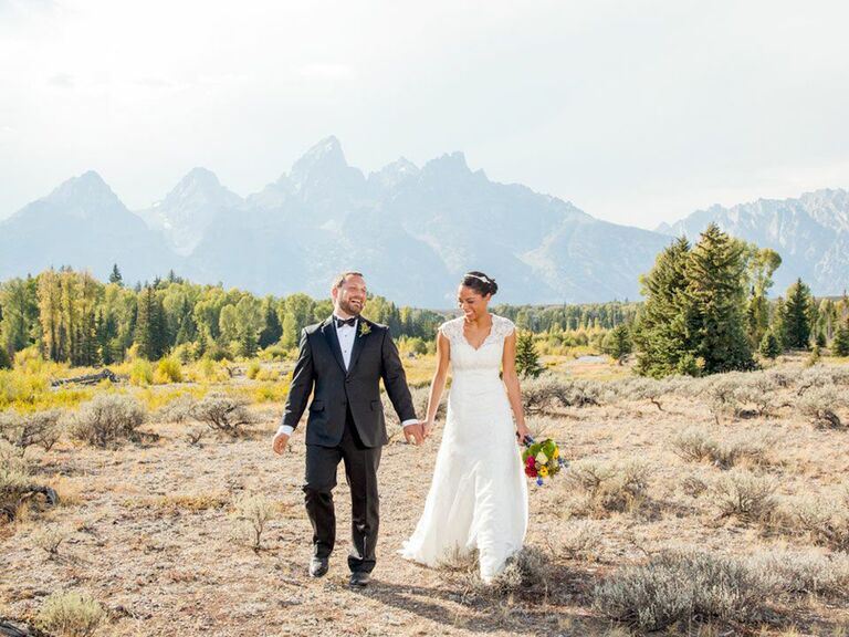 Wyoming mountain wedding 