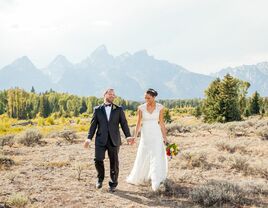 Wyoming mountain wedding 