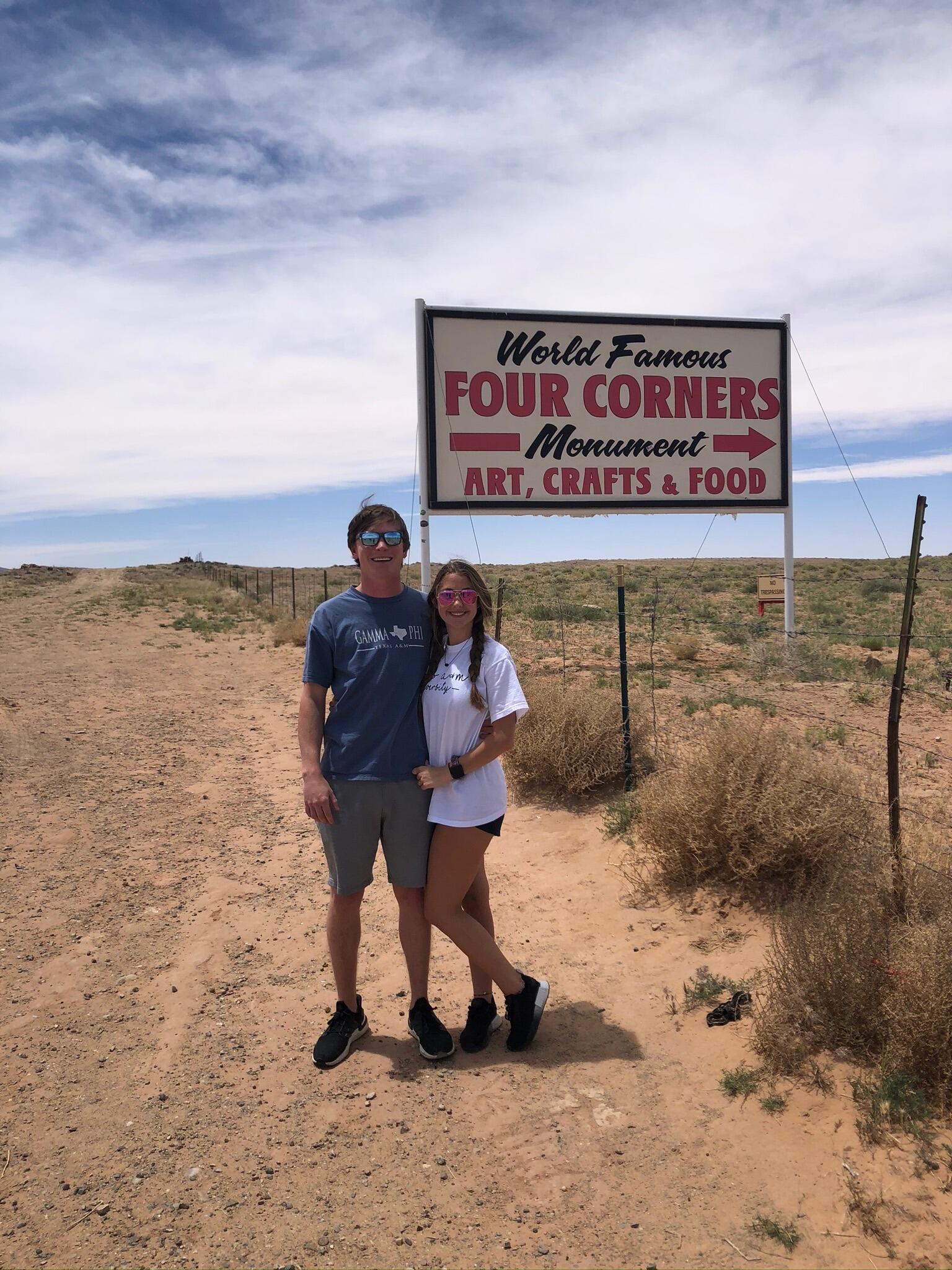 Our covid roadtrip and got to see the four corners closed !