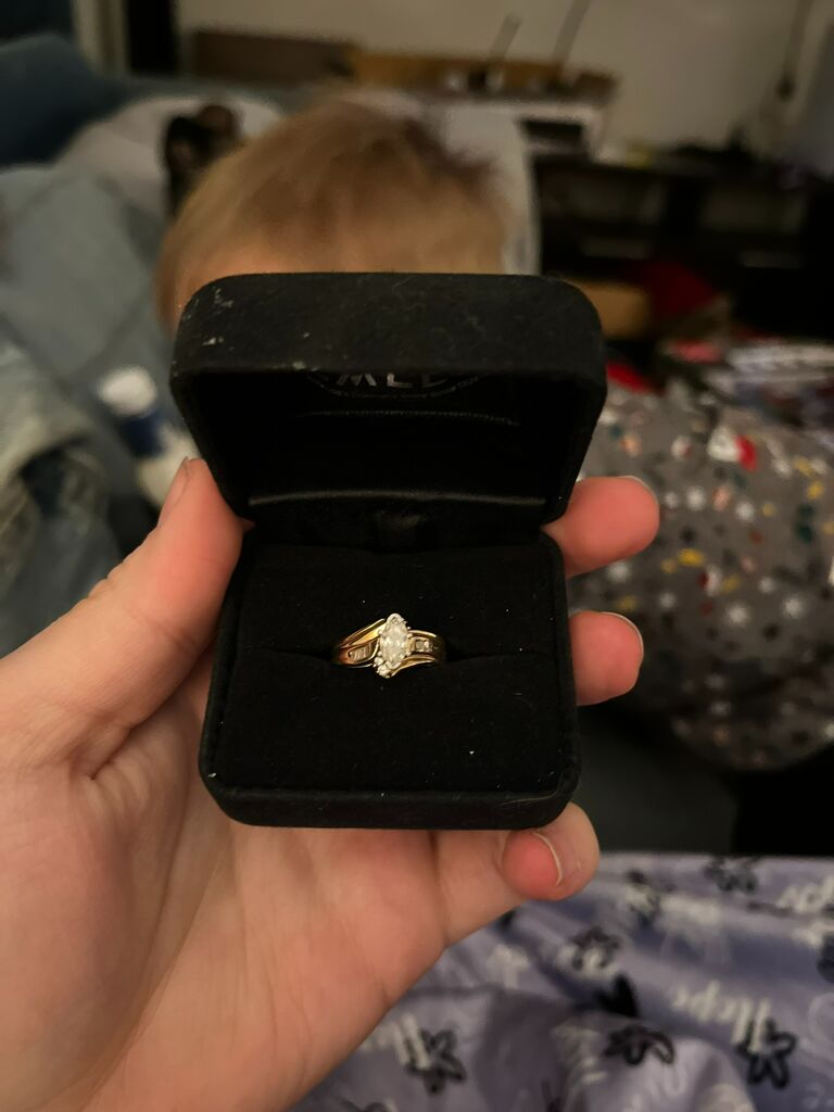AUSTIN PROPOSES! 
Cute and simple at home! Amber was on the couch just texting her friends and Chad runs out yelling "Mommy, Mommy, Mommy!" He hands Amber a ring box. She looks up and there is Austin on one knee asking. "Amber Lynn, will you marry me?" The first words out of her mouth was, "Are you sure?"
