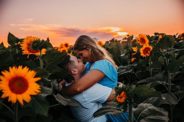 One of our favorite pictures from our engagement session with Sarah Hays Photography!