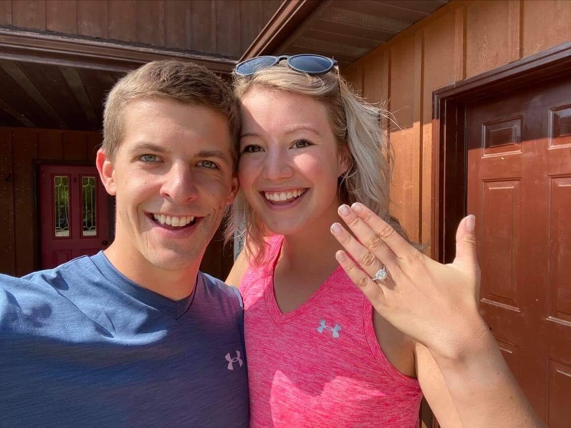 The day we got engaged! We went back to my parent's house for the weekend. We were all hanging out around the campfire when Colby proposed to me. It was the best day! 