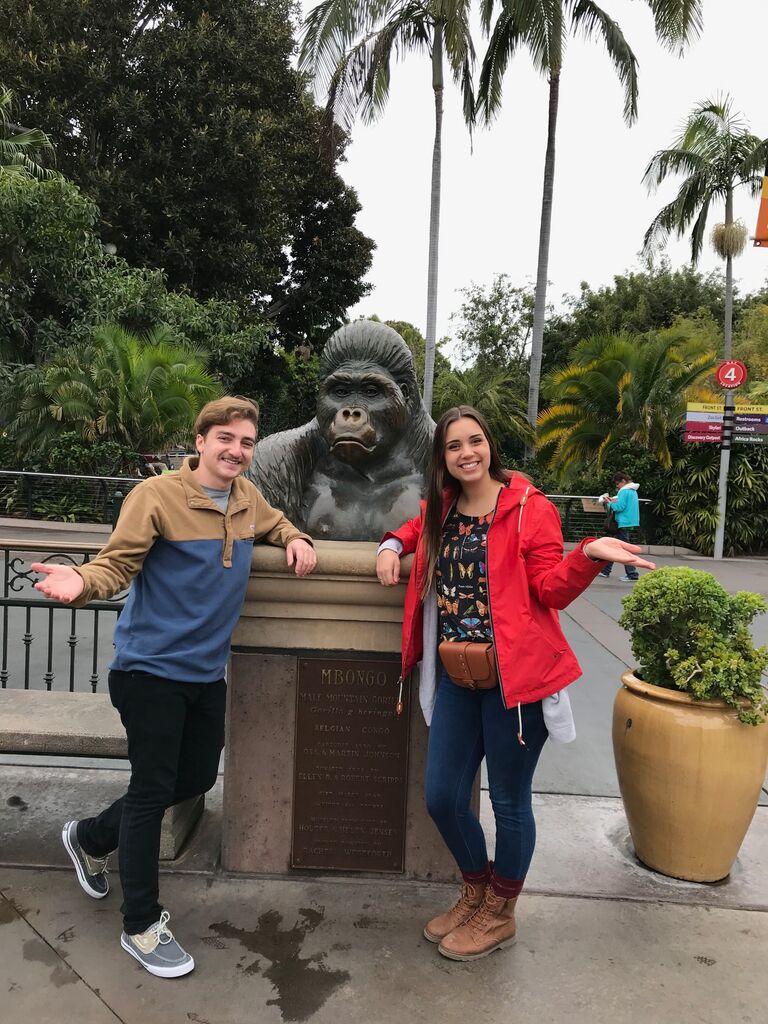 Monkeying around at the San Diego Zoo.