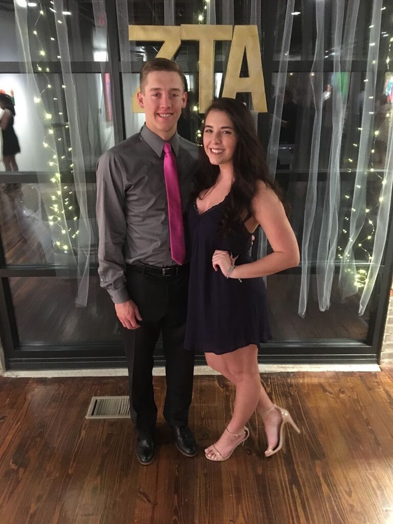Carody had just returned from England, spent the night dancing away at the ZTA formal.