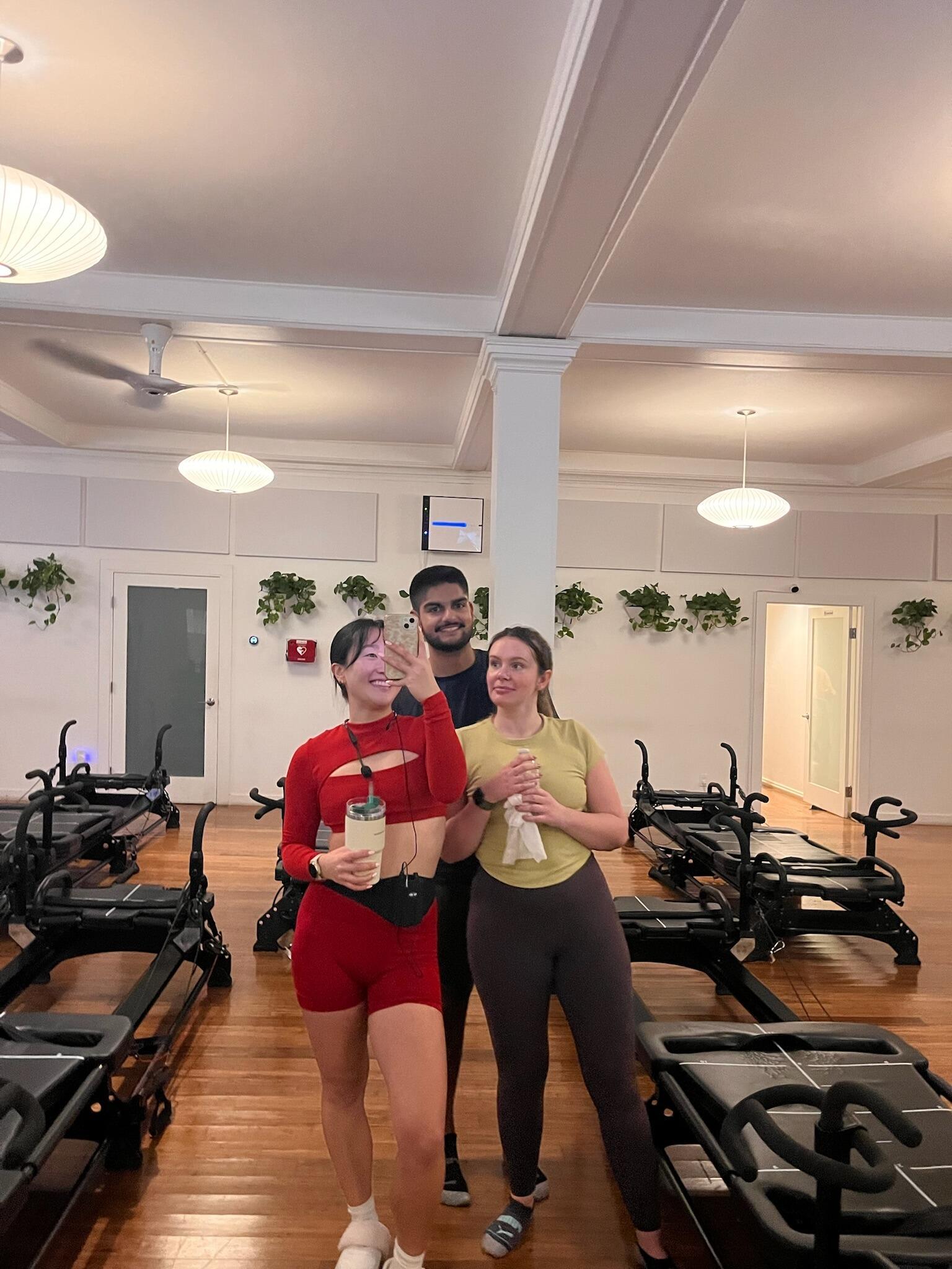 Taking HyunJi's workout class in San Francisco
