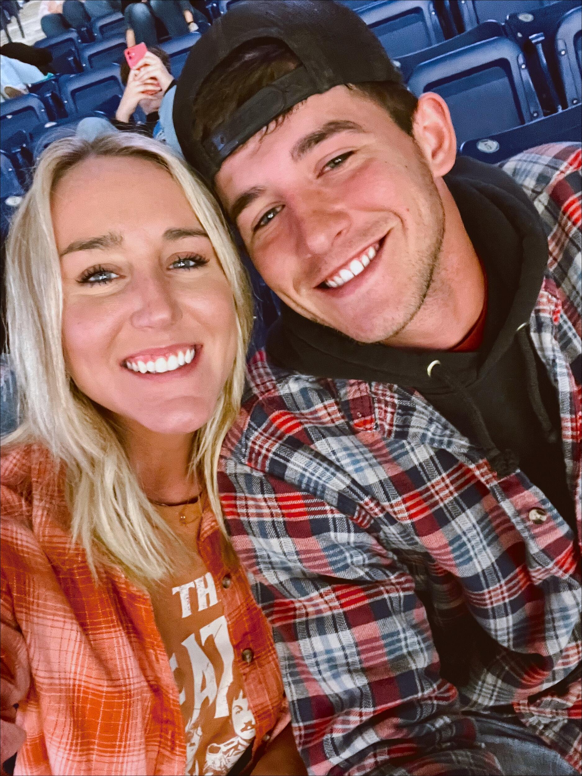 Where it all began!! This was Taylor and I's first date at Motorcross! 

Taylor and I met at a bar, and a few days later, he asked to give me a call. I immediately called my best-friend and was like, "why does he want to call me???" As it turns out, he wanted to verbally ask me out on a date. My friend had already figured that out, laughing and telling me that was what he probably wanted to do . Little did I know that first date would turn into forever!
