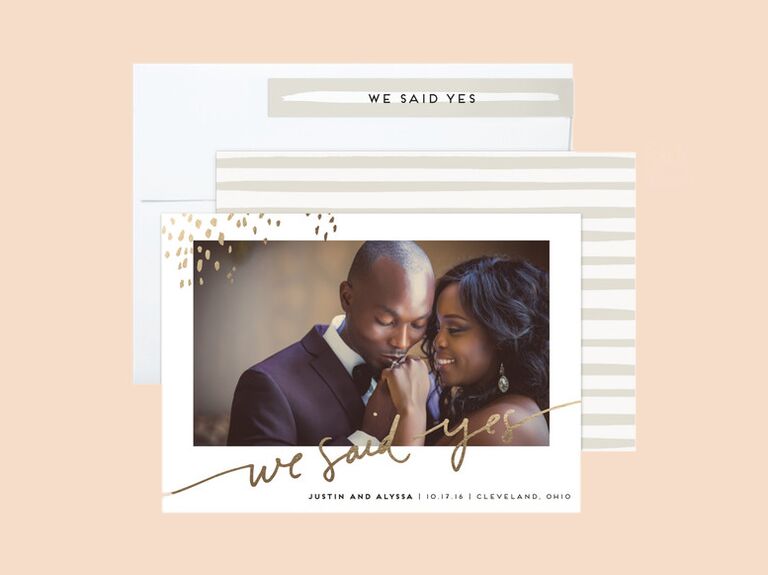 Wedding announcements on sale