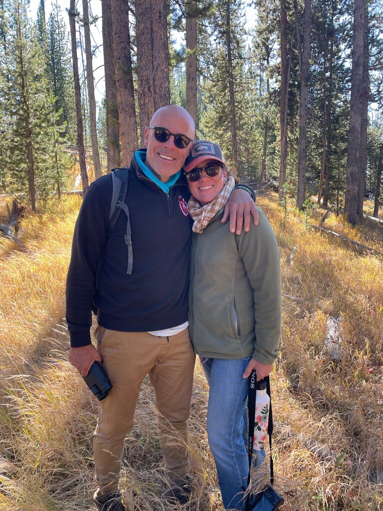 We got engaged on a beautiful day in Yellowstone National Park! We were there to celebrate Gerrit's birthday. Such a special place for us.