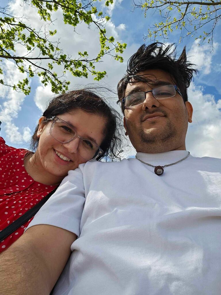 Springtime under windy blooming skies on Michigan