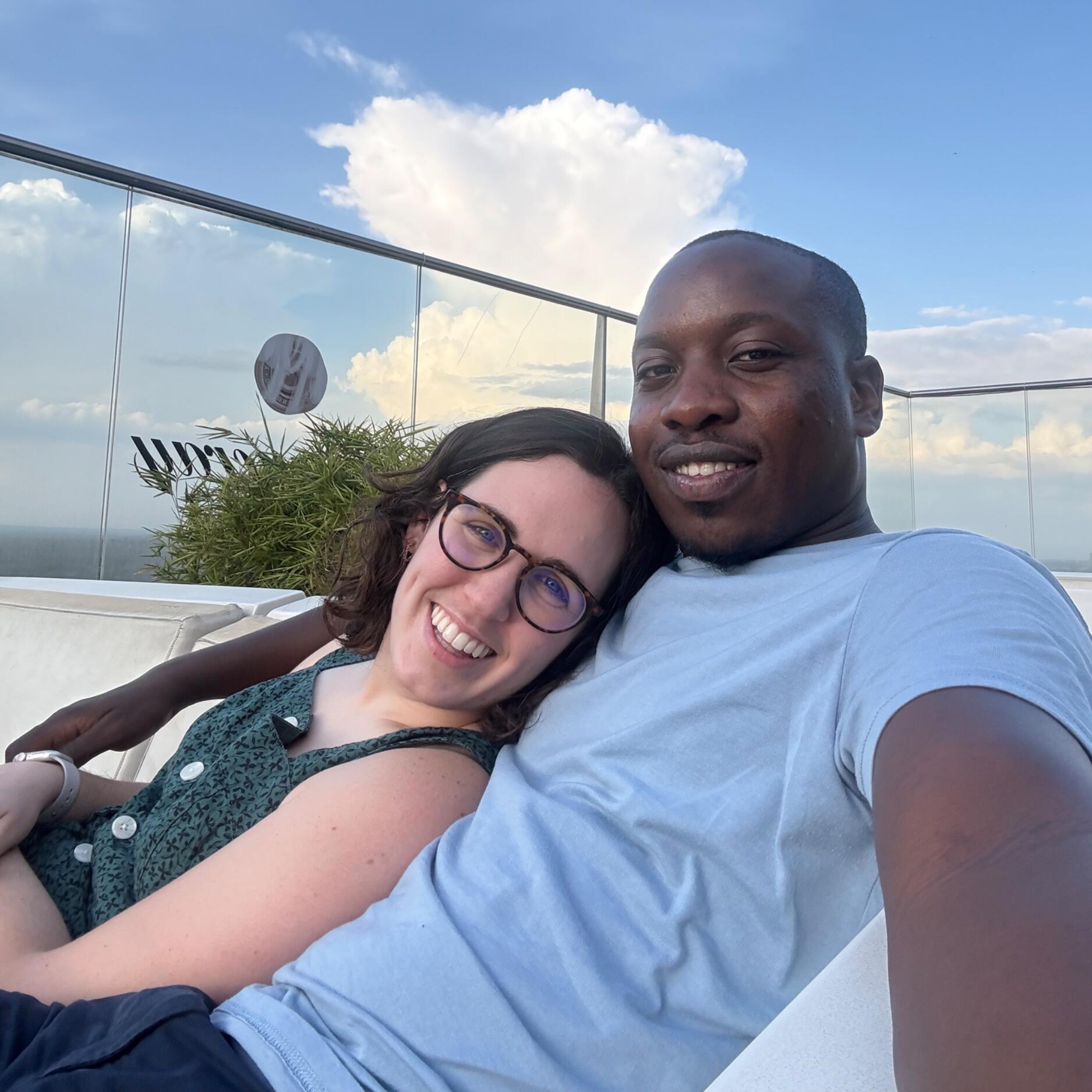 Reunited with my love! I (Hannah) flew by myself to Kenya for a two-week vacation to meet family and experience Kenya.