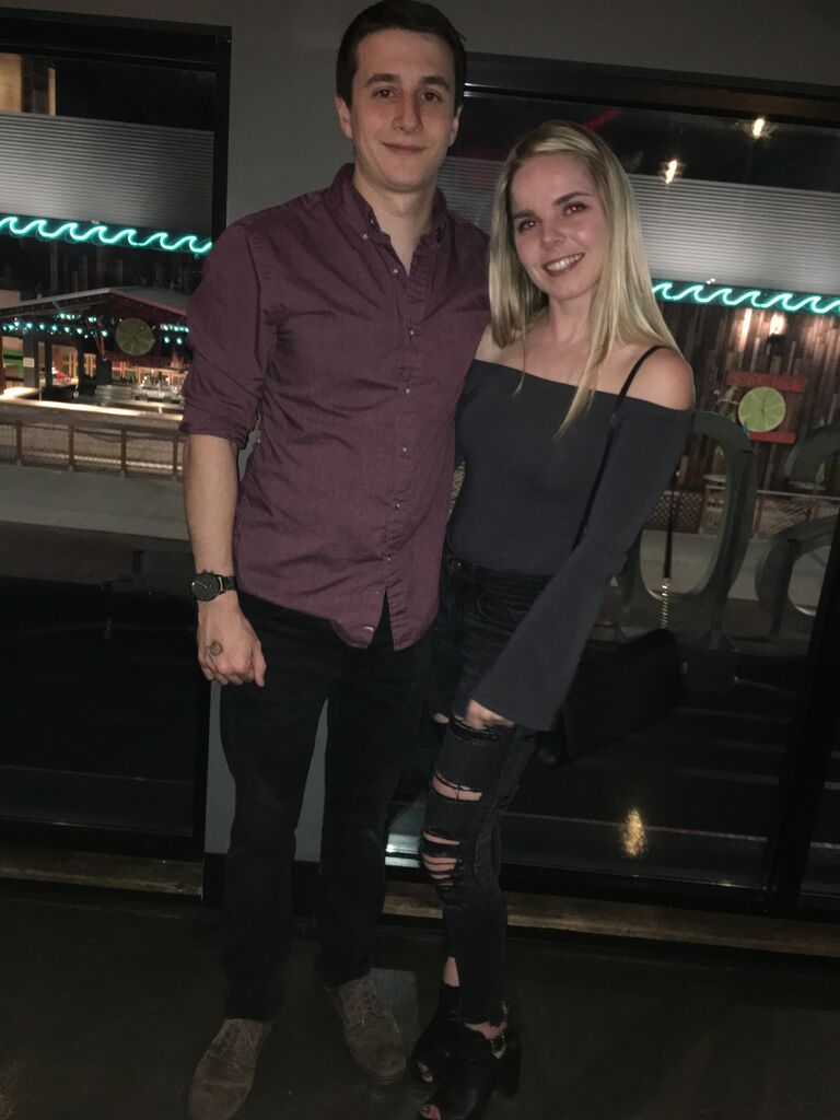 Sierra flew home for the first time since moving to visit Chris and see all of her friends. The next year and a half she'd spend a lot of money missing him.