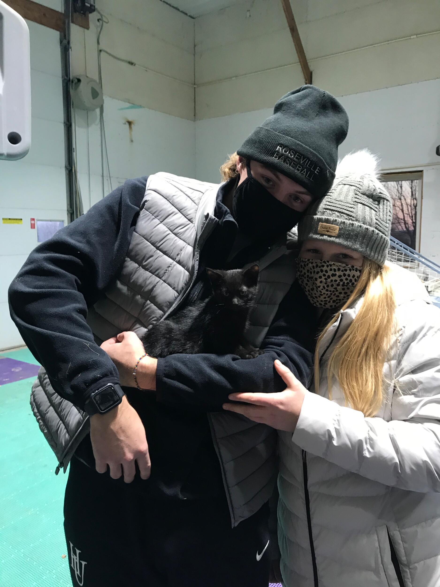 Teague surprises Brooke for Christmas with a cute new furry friend who they named Mookie after a baseball player (Mookie Betts). 