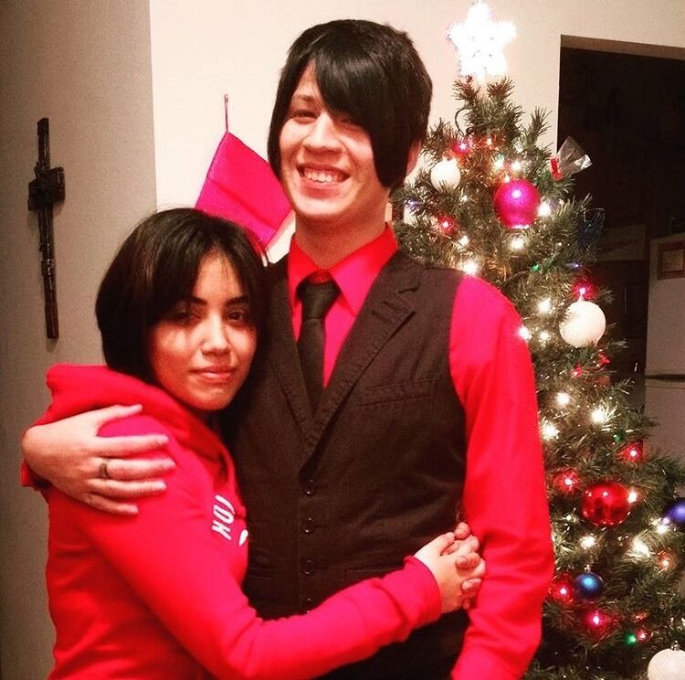 Our first Christmas together.