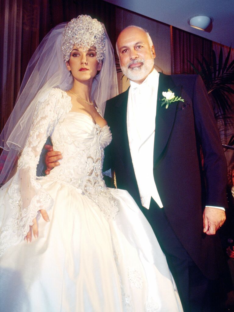 Celine Dion's wedding dress