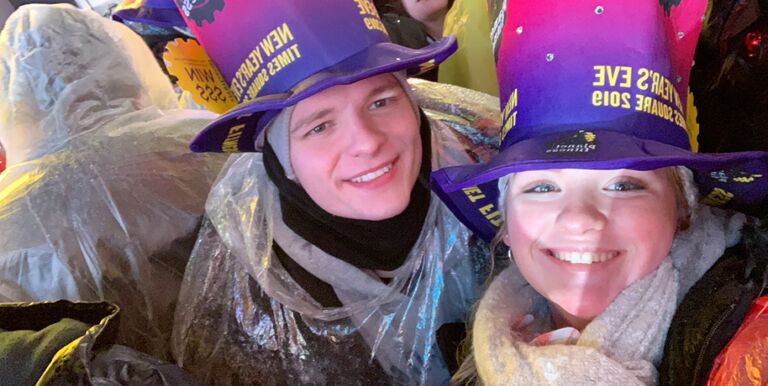New Years Eve in Time's Square - Also Our 2 Yr Anniversary 