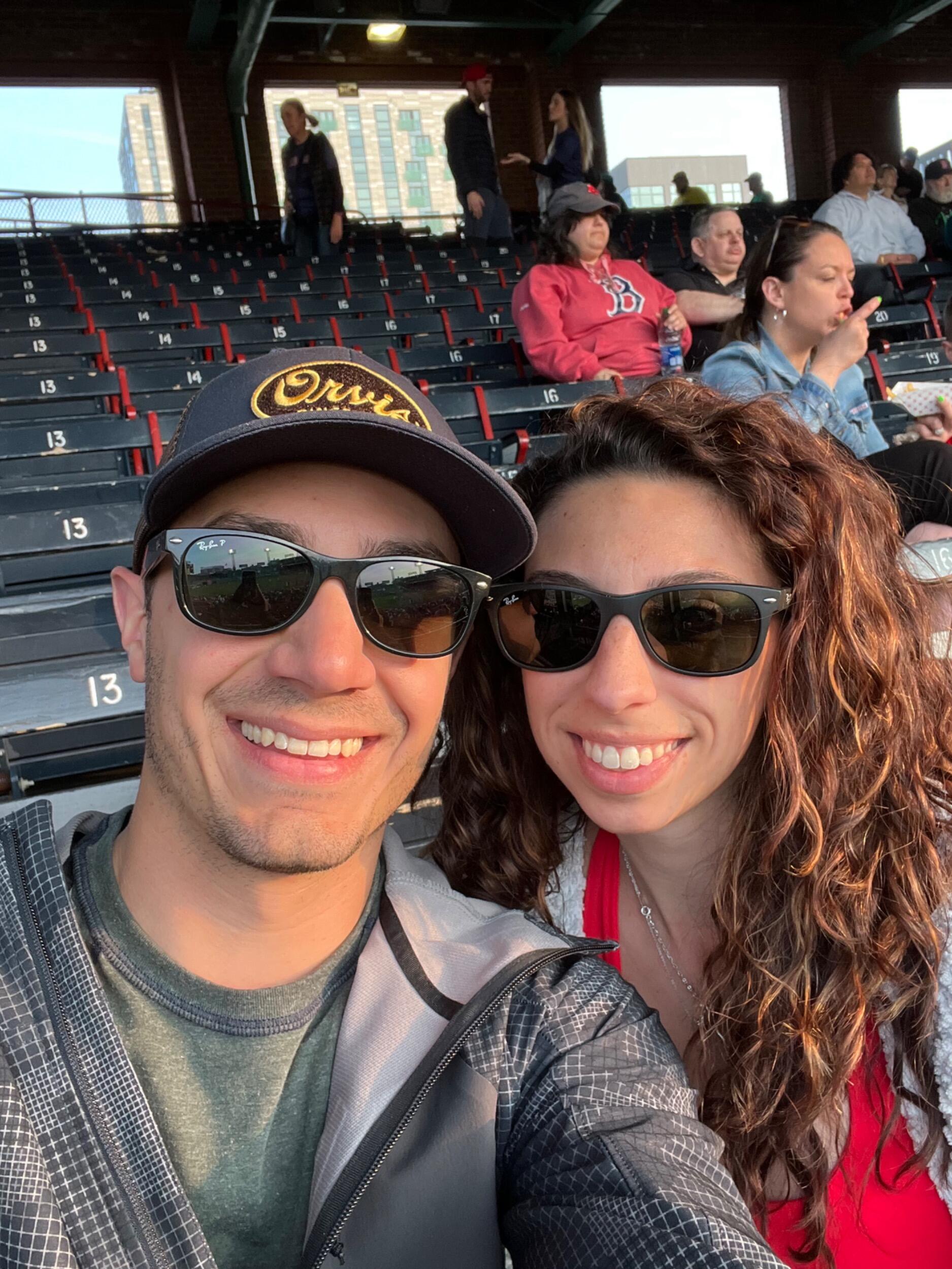 going to baseball games,