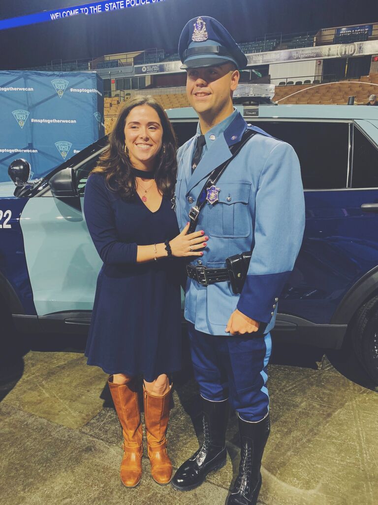 We've been at each other's sides for so many big moments, like this one, Andrew's graduation from the MA State Trooper Academy.