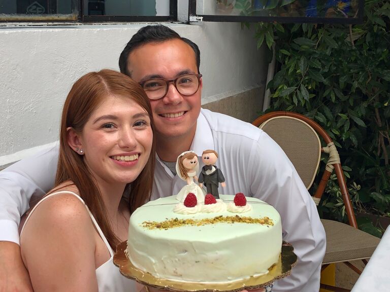 This time, one year and five months later, we invite you, the closest and most important people, to celebrate our love ♾️ Esta vez a un año 5 meses los invitamos a ustedes, las personas más cercanas y más fieles a celebrar nuestro amor en una boda civil