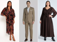 Three guest outfits for rehearsal dinners