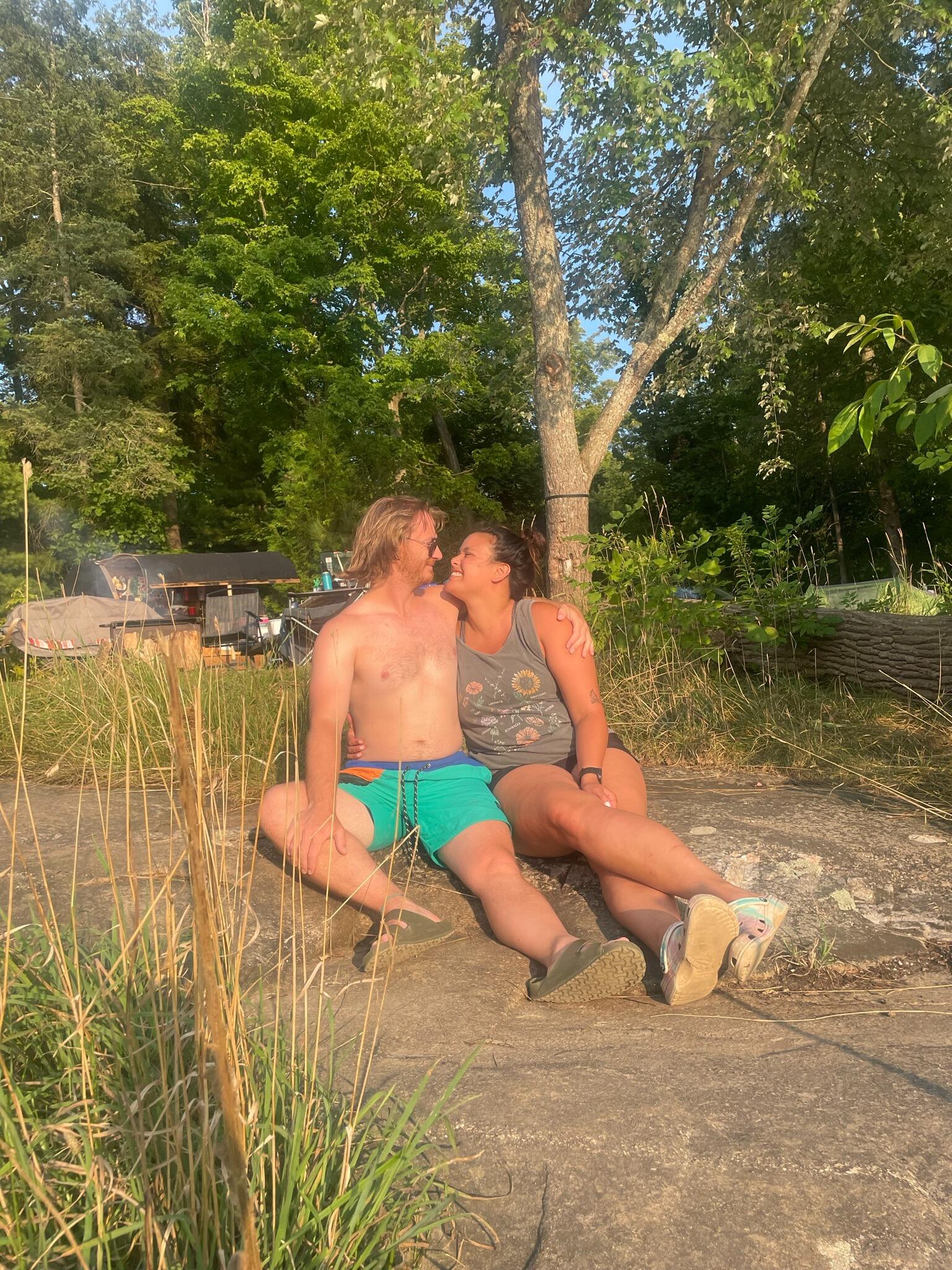 Camping at Oastler Lake Provincial Park with some pals. Had the best campsite right on the lake. 