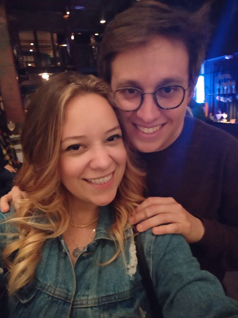 Our paths crossed in the beautiful city of Buenos Aires, Argentina, thanks to our "mutual friend" Ignacio. Camila was there on a work trip, while Timothy was visiting Ignacio before embarking on his diplomatic career. This photo was taken in Uptown—a special spot that the connoisseurs among you might recognize.