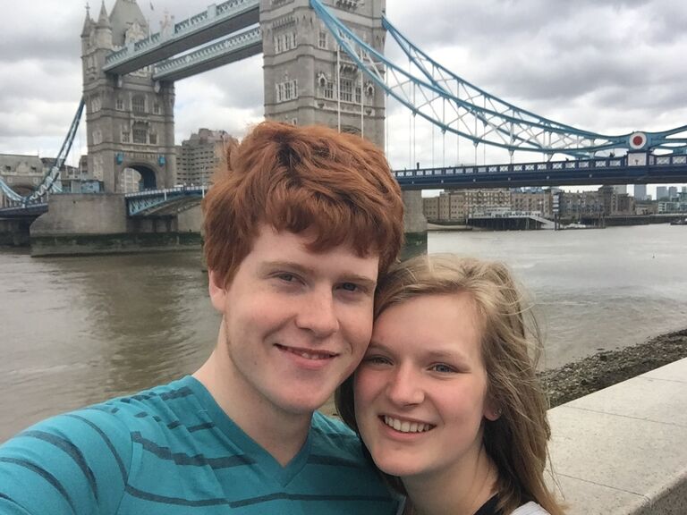 Shortly after graduating we went on our first vacation together.... that we booked after dating for 57 days. On this trip we found our favourite spot, The Vault Pub in the foot of Tower Bridge.