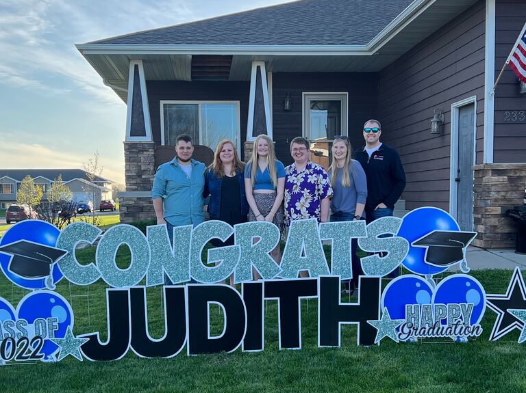 A storm ruined Judith's (the bride's sister) graduation party, but Brad came and saved the day! He helped put the party back together and impressed the family!