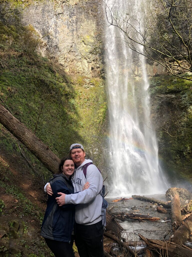 Hiking at Silver Falls State Park in Oregon
