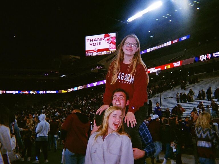 Crazy last game as an undergrad! Stormed the field after a 38-23 Aggie win over LSU. 