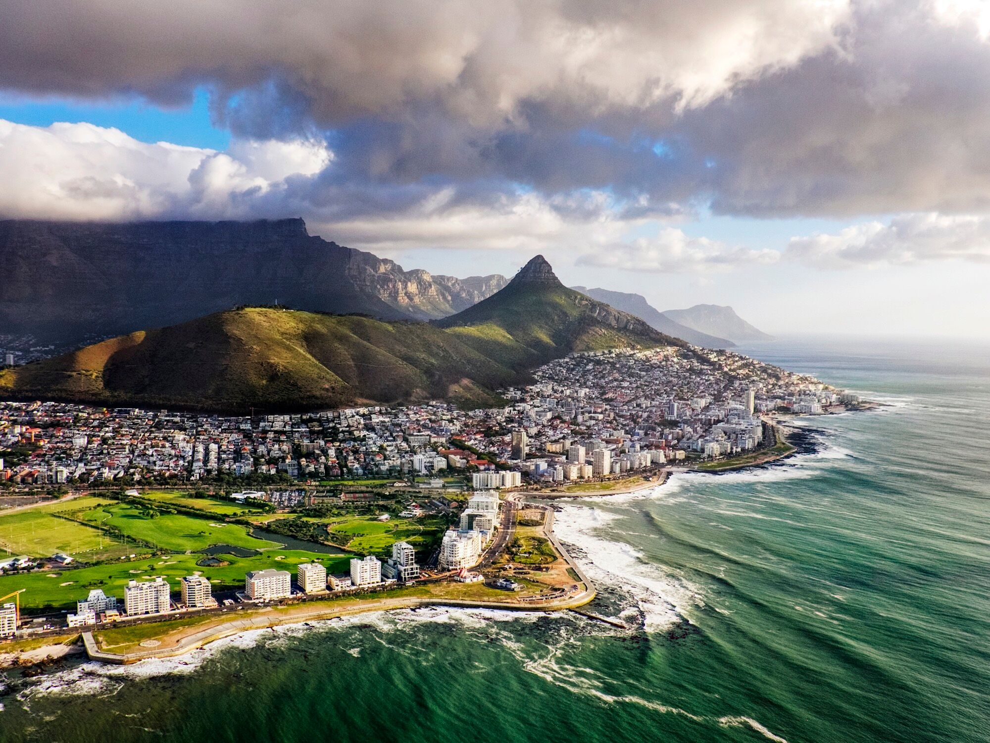 Cape Town, South Africa from above