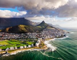 Cape Town, South Africa from above