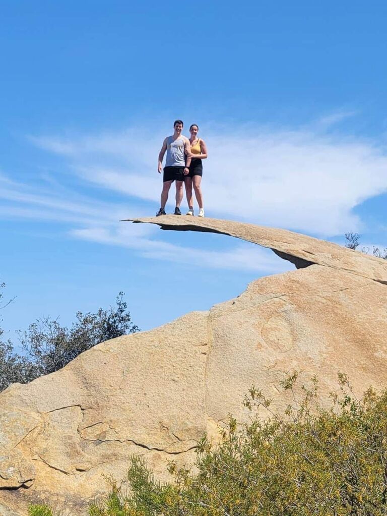 Hiked to Potato Chip Rock in Poway, CA