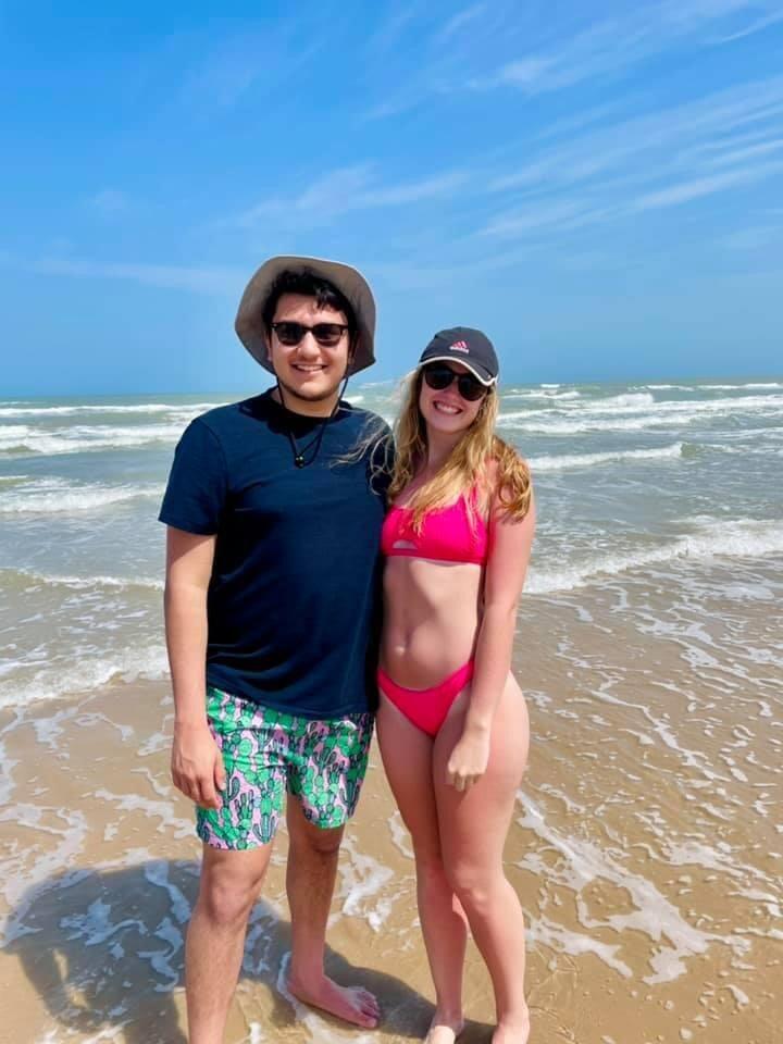 Brandon and Carley crashed the DeRoche's spring break to South Padre Island, TX because they could do school remotely.