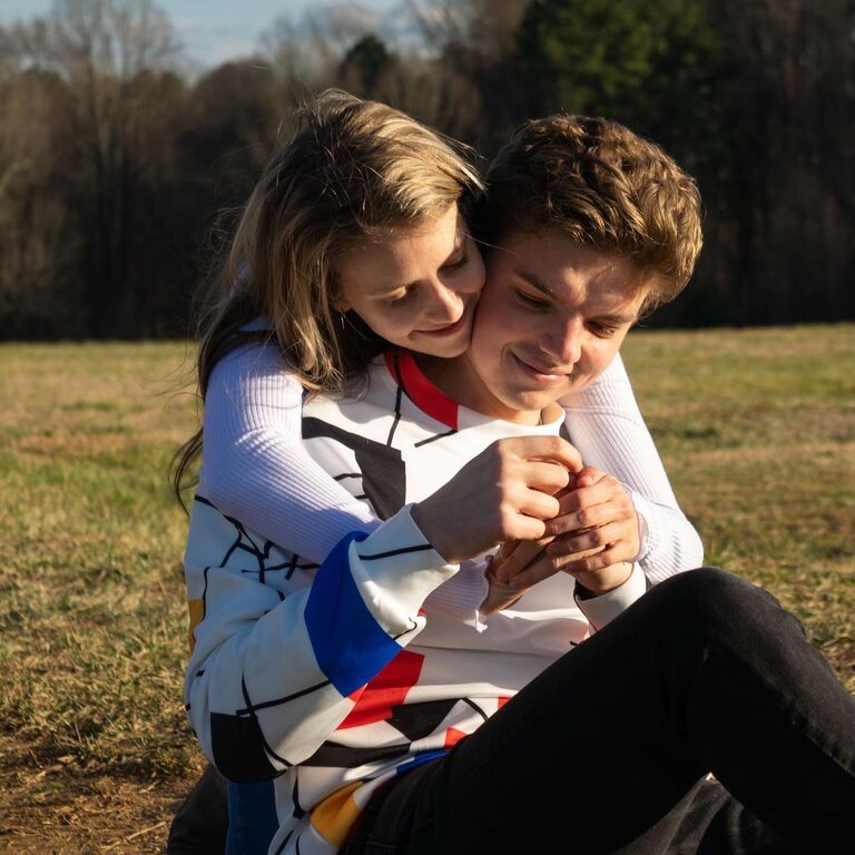 Stephanie and Noah's first photoshoot! Celebrating 1 year together! 
