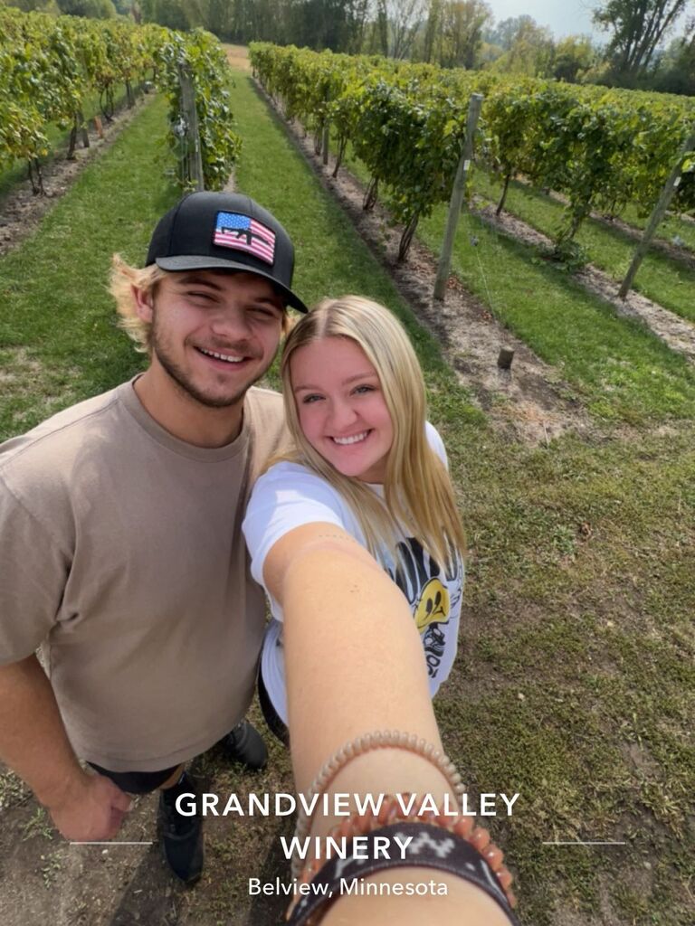 I went to meet his family and we had a date at the winery we would later get engaged at!