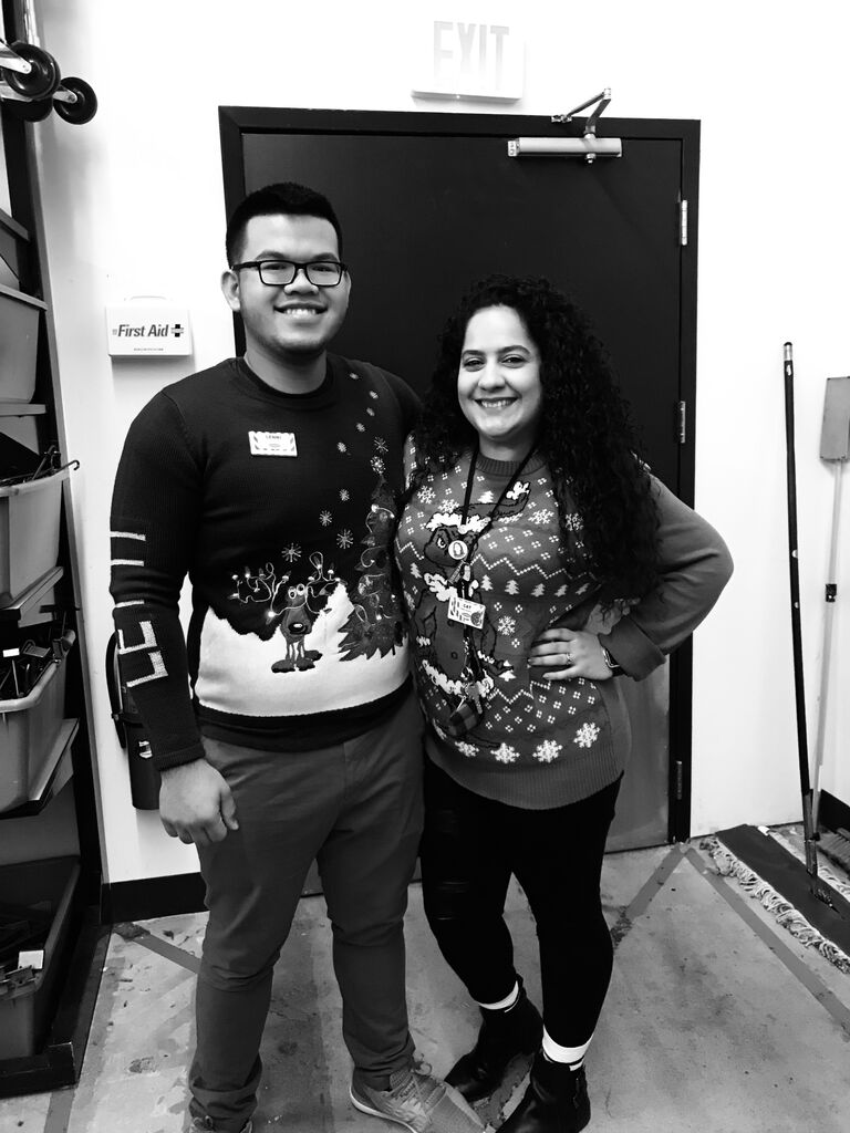 The start of their friendship at Old Navy.