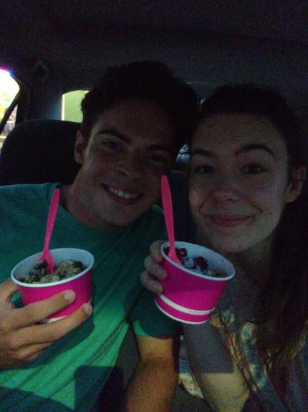 One of many icecream dates had over our first summer together.