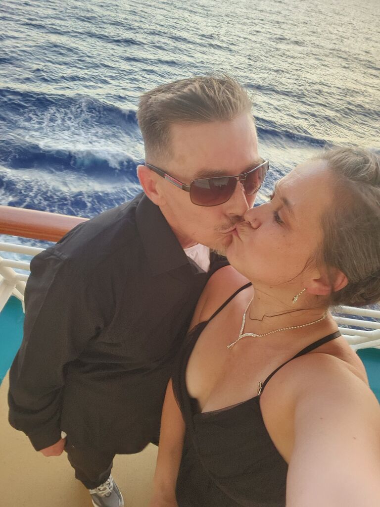 The first picture right after Rich proposed to Lisa!
