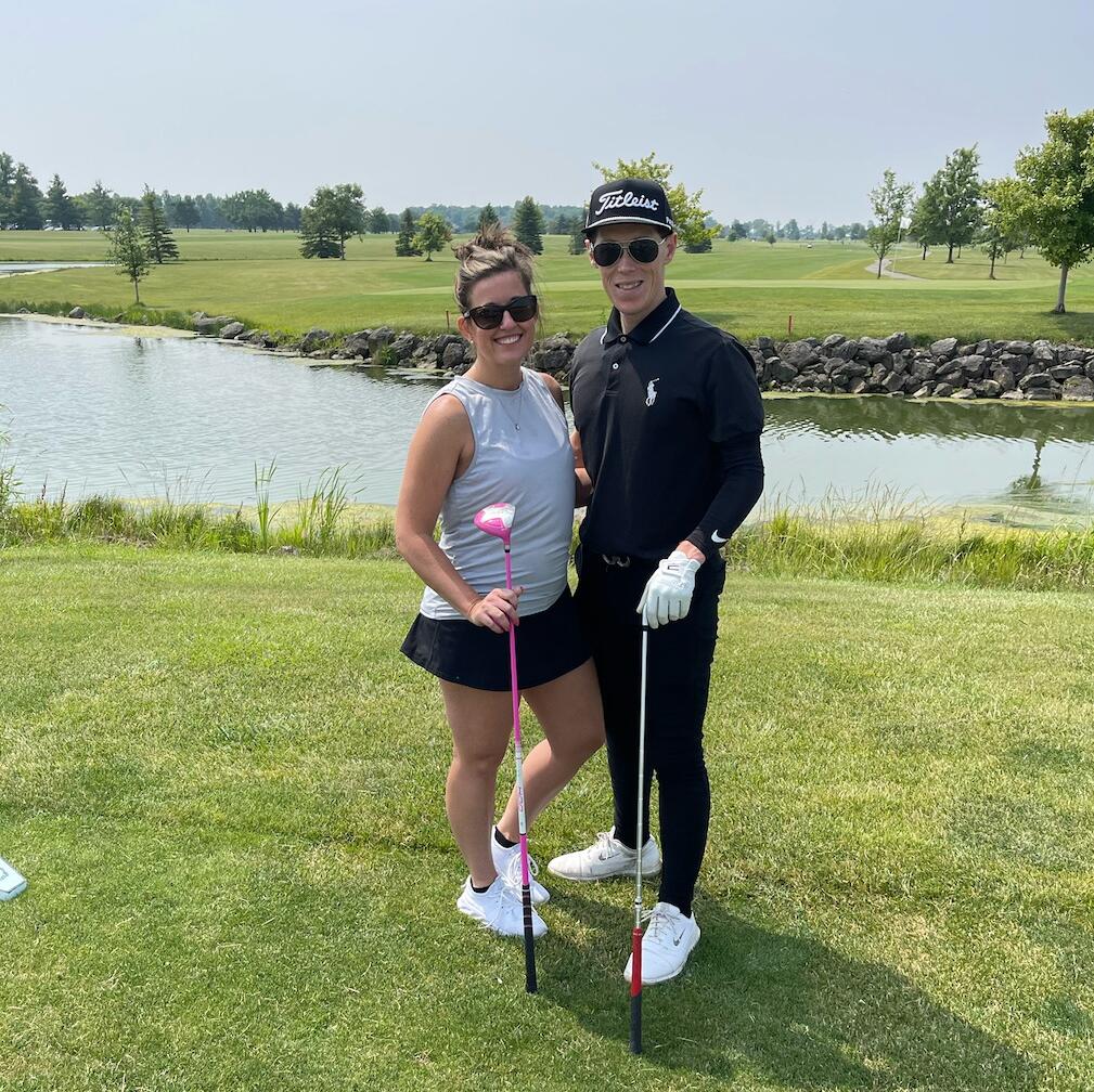 Derek shares his love of golf with Jade for the first time. She clearly wasn't very good, because they've never been back. 