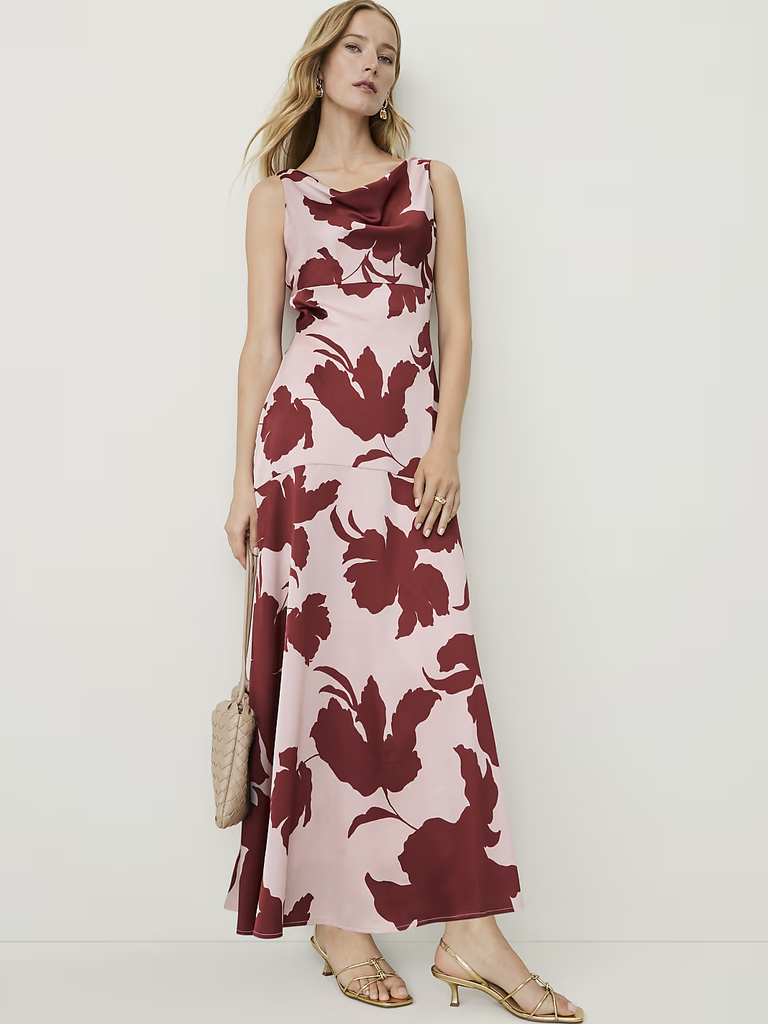 Ann Taylor petite floral maxi dress