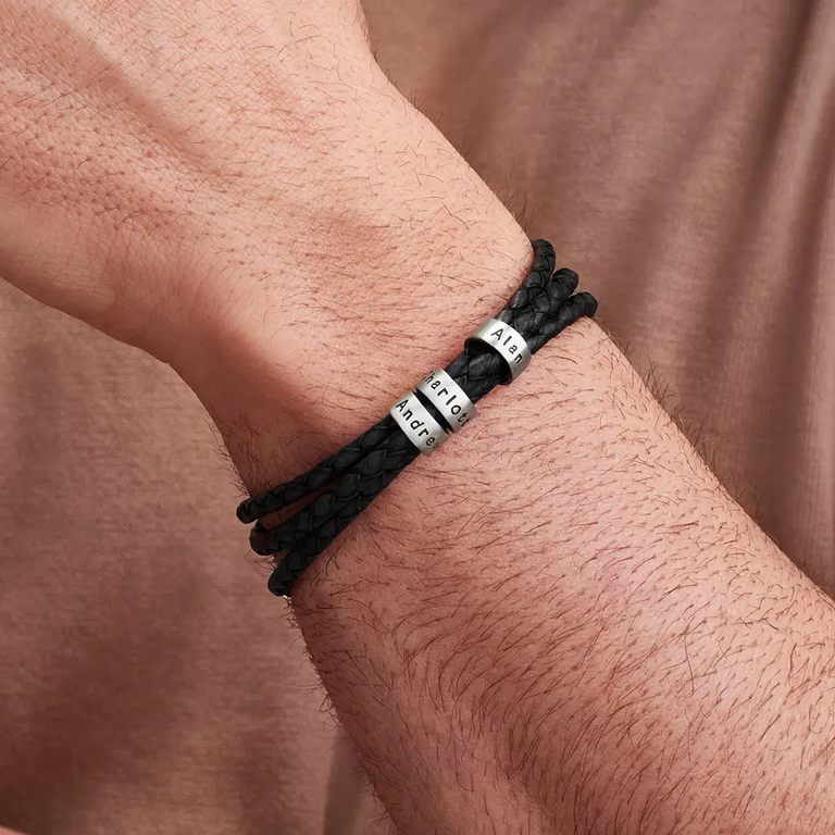 Personalized Leather Bracelet