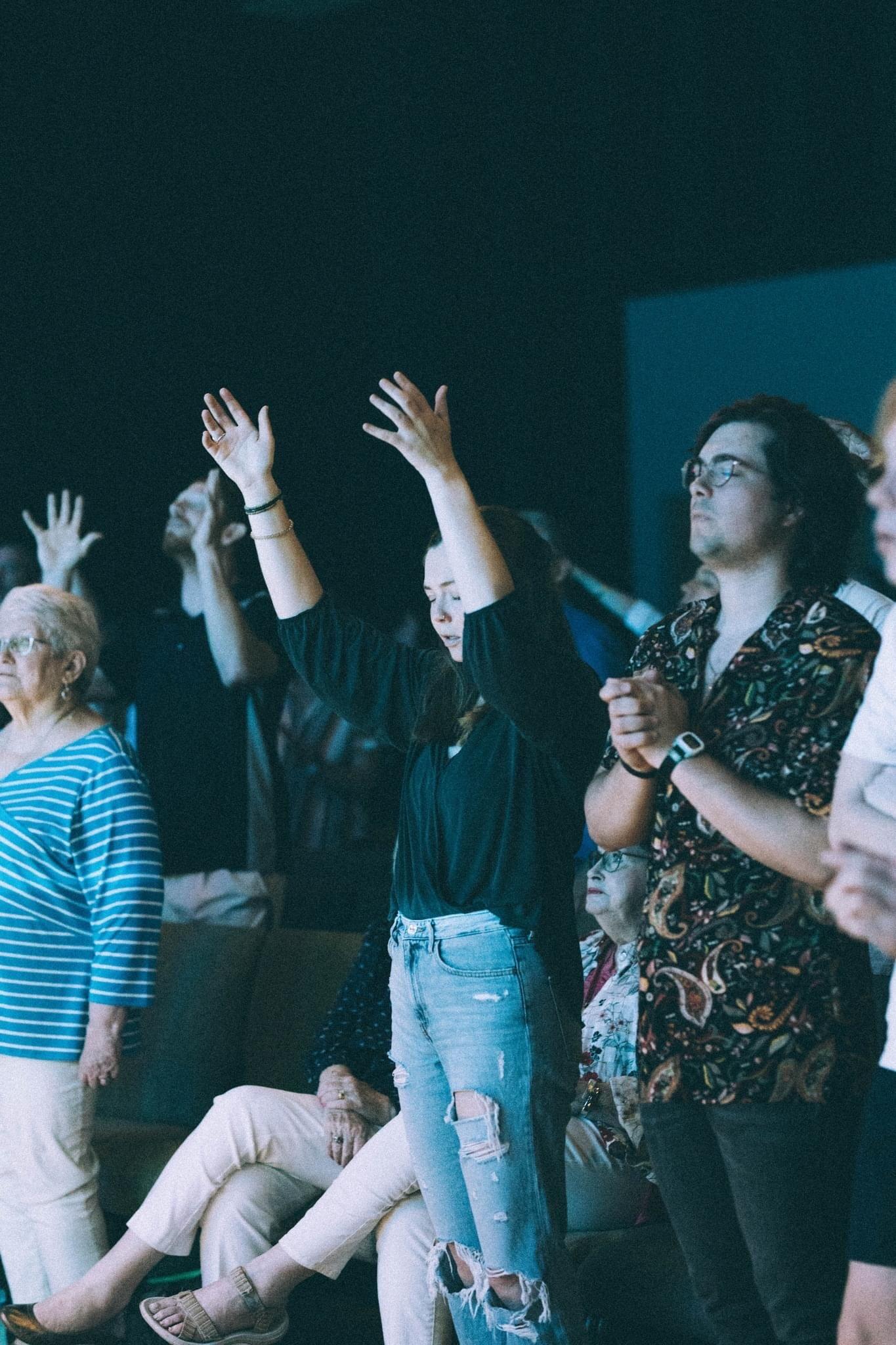 Worship with extended family and friends at our church home Life Fellowship. 
