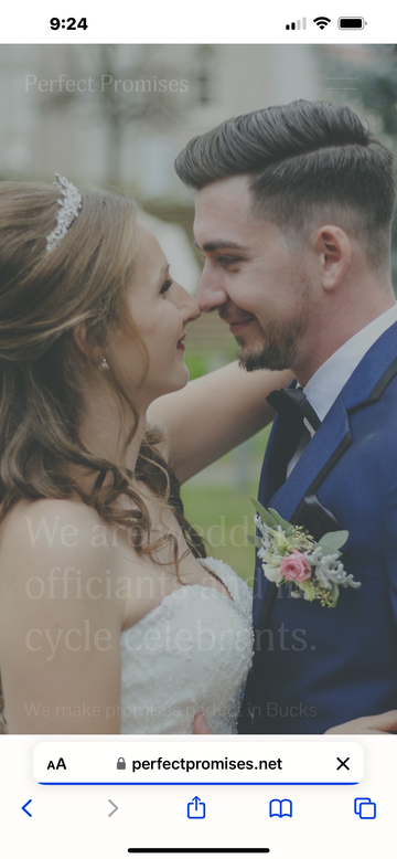 PerfectPromises~Wedding Officiants - Wedding Officiant - Warrington, PA - Hero Main