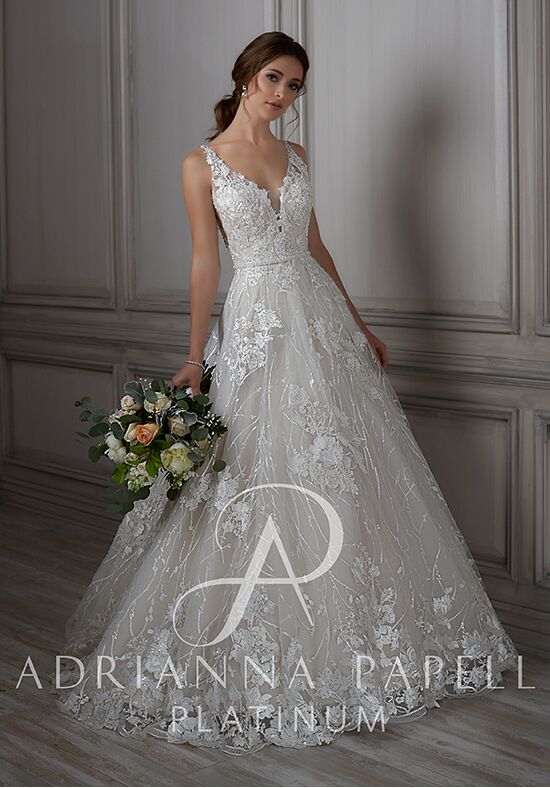 Adrianna Papell Platinum Louisa Wedding Dress - The Knot