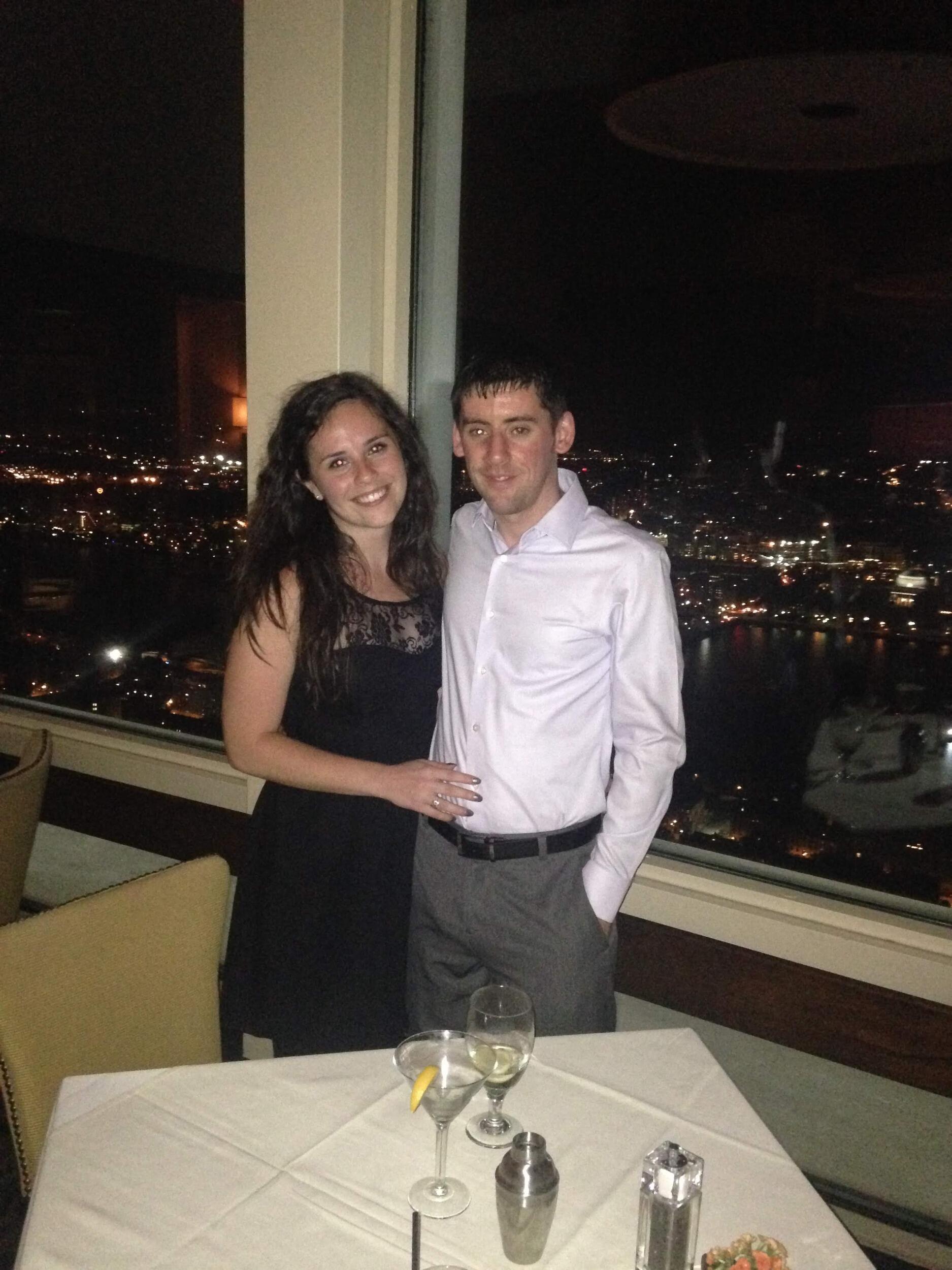 Danielle's birthday at the Top of the Hub in Boston.