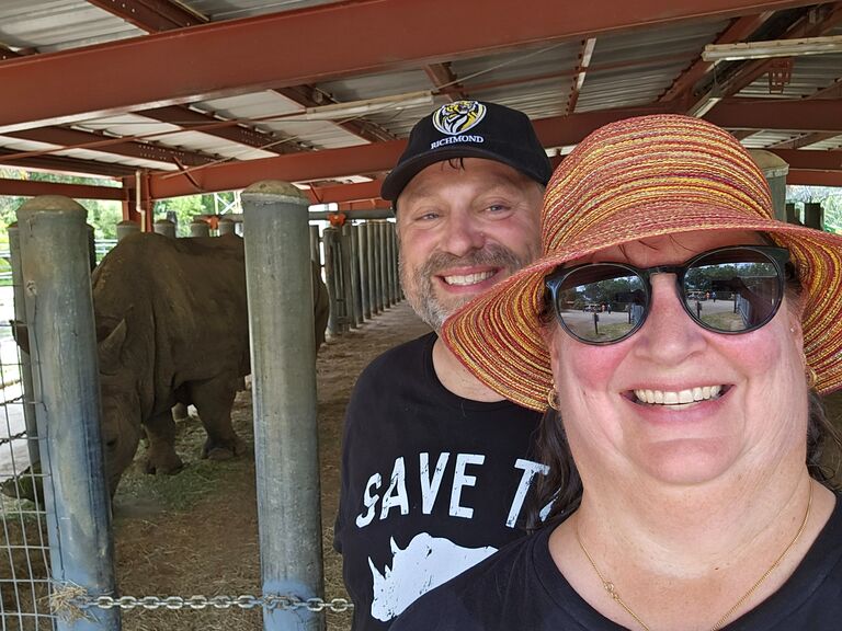 Petting Rhinos has become one of our favorite things.