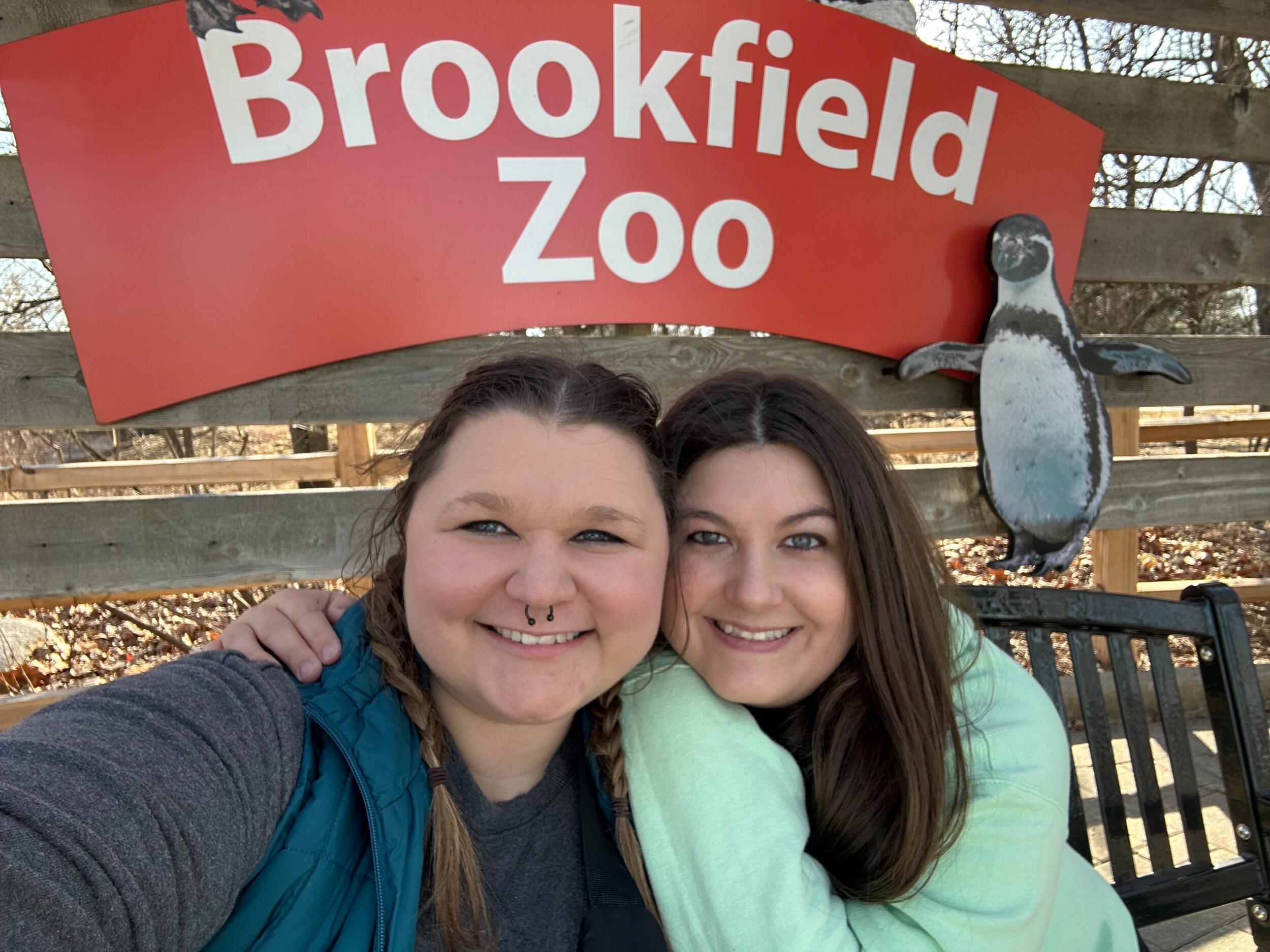 Celebrating our SIXTH anniversary! We went to the Brookfield Zoo.