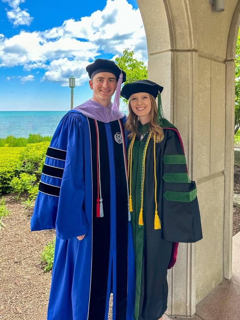 Shannon graduated medical school from Loyola Stritch School of Medicine & David graduated dental school from University at Buffalo.