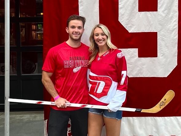 AJ and Taylor became season ticket holders for the Red Wings in 2022, and it was a spontaneous decision!