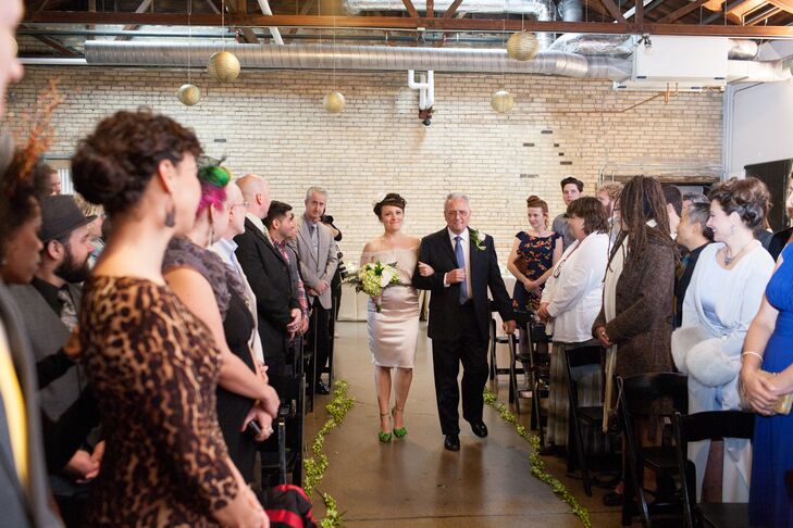 A Green Wedding at 514 Studios in Minneapolis, Minnesota